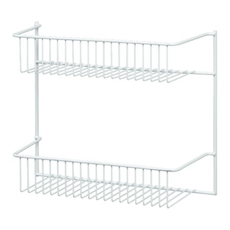 CLOSETMAID 12.5 in. L X 5 in. W X 10.5 in. H White Wire Wall Rack 8002